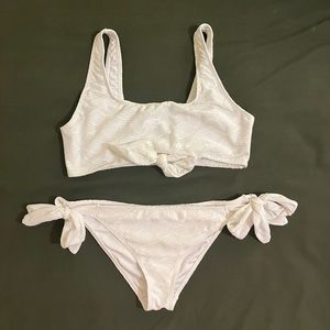 Worn once ADORABLE white Asos bathing suit